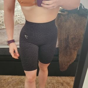 Gymshark Adapt Animal Seamless Cycling Shorts - Black